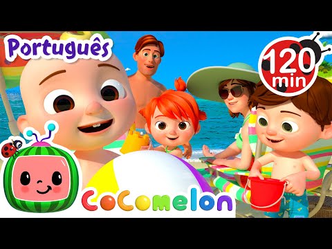 Capa de Brincar na Praia! | 2 HORAS DE COCOMELON! | Músicas Infantis e Desenhos Animados em Português