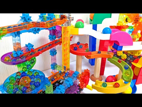 Marble run race  ☆ Summary video of over 10 types of Colorful marble .Compilation  long video !