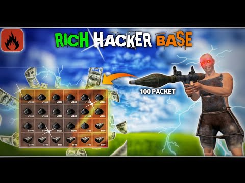 oxide survival island - rich hacker base 🤑 100 rokets raiding 👿 богатая хакерская база #oxide #rust