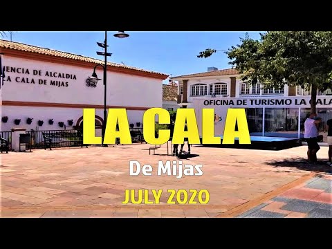 La Cala de Mijas  Walking Tour in July 2020, Malaga, Costa del Sol, Spain