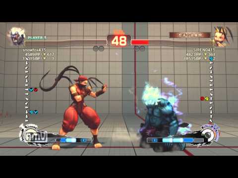 snowfox435 [Oni] vs SIREN0415 [ibuki] SSF4 AE Japanese Online Ranked Matches