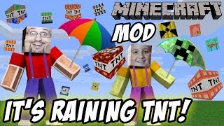 It&#39;s Raining TNT! Mike &amp; Dad play Minecraft &quot;Too Much TNT&quot; Mod