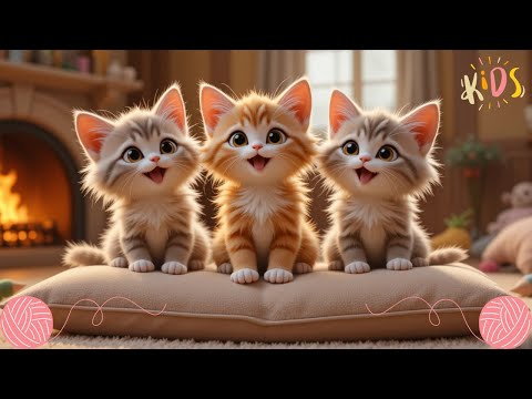 Cette Comptine des Trois Petits Chats 🐱 va Enchanter vos Enfants! 🎶