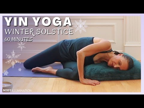 Yoga Solstice Yin Yoga Retreat from Life in this flow full body stretch 1 hour yin yoga sequence  🎄