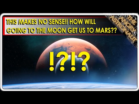 THIS MAKES NO SENSE!!  How will going to the Moon get us to Mars??