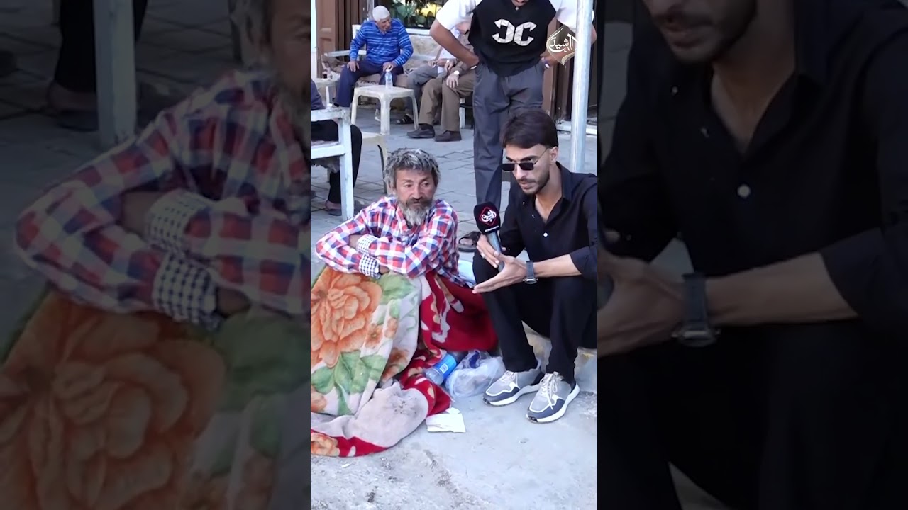 فيديو | مواطن يفترش الشارع والسبب؟ .. "وگع السگف عليه"