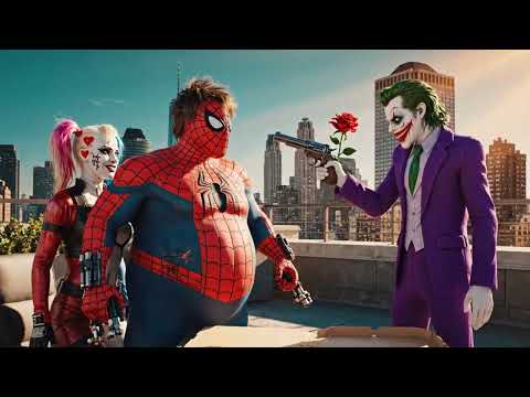 Joker & Thanos Smash Spider-Boy’s Car Again | Iron Man & Wonder Woman’s Transformer Revenge 3!