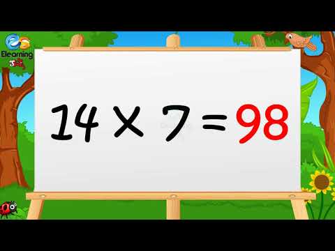Learn Multiplication Table of  Fourteen 14 x 1 = 14 - 14 Times
