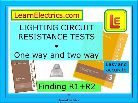 LIGHTING CIRCUIT TESTS – ONE WAY AND TWO WAY – 3 PLATE METHOD – EASY AND ACCURATE FOR BEST RESULTS