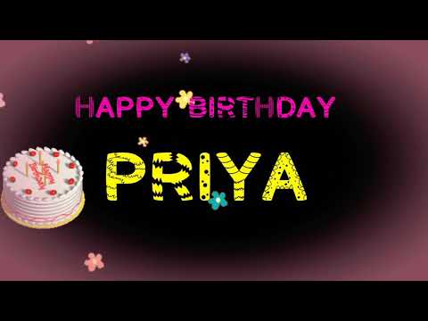 Happy Birthday Priya video wishes