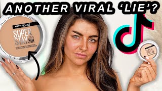 So this Maybelline powder foundation went viral...but WHY? (First Impressions + Review)
