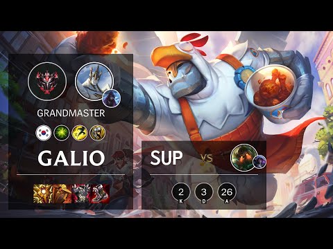 Galio Support vs Nautilus - KR Grandmaster Patch 11.21