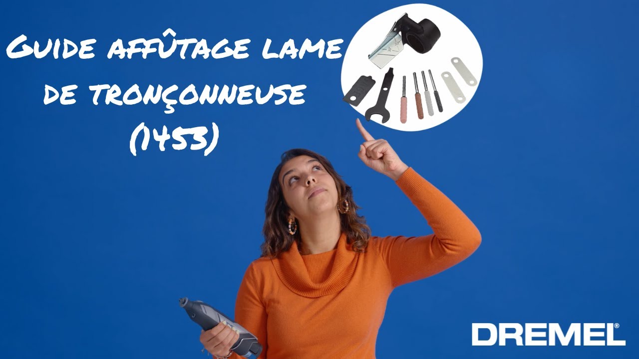 Dispositif d'affûtage des chaînes de tronçonneuses DREMEL® Dispositifs d' affûtage