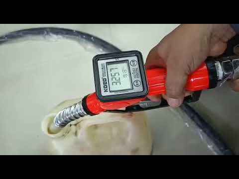 Dispensing Nozzle With Digital Flow Meter