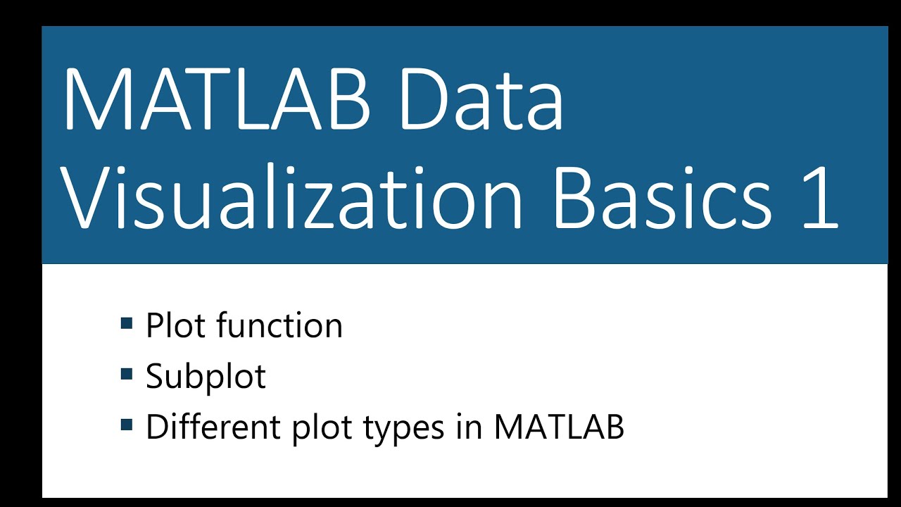 MATLAB Data Visualization Basics Part 1