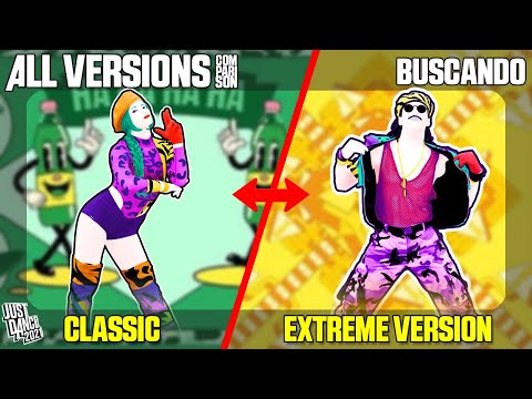 COMPARING BUSCANDO | JUST DANCE COMPARISON [ALL VERSIONS]