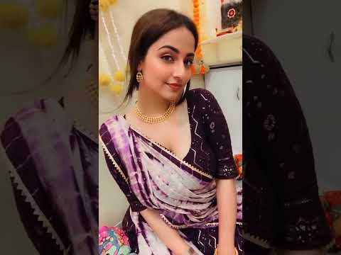 Insta Reels shorts beautiful girl dance sexy saree hot bhabhi navel viral video backless saree suit
