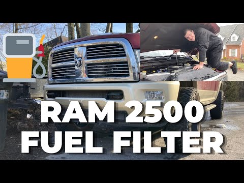 How To Change Fuel Filter RAM 2500 6.7L Cummins | 2011-2012 RAM 2500 Truck Fuel Filter