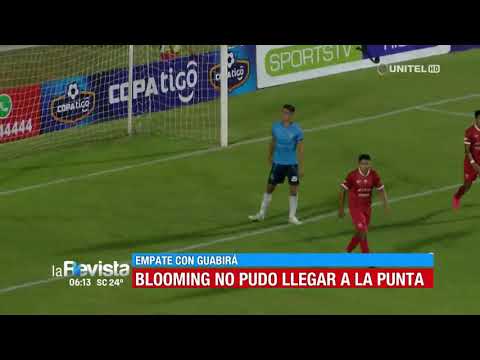 Torneo Apertura, Fecha 10: Guabirá 1 - 1 Blooming