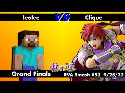 RVA Smash #53: leolee (Steve/R.O.B.) vs Clique (Roy/Wolf) - GRAND FINALS - Super Smash Ultimate SSBU