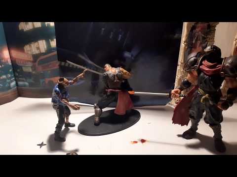 Zombie cop Miller attacks Hattori Hanzo and Jubei Yagyu - from Samurai Showdown
