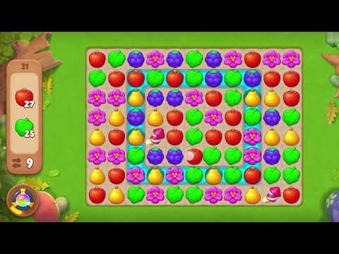 Gardenscapes Level 31 No Boosters Gameplay