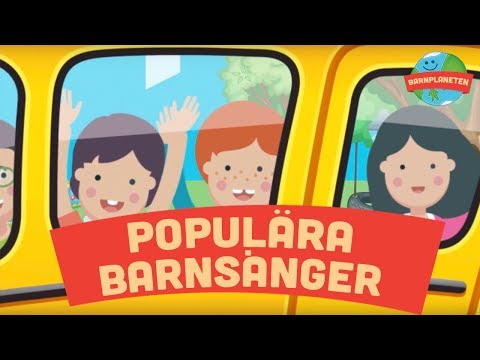 Populära barnsånger: Vipp på rumpan, Krokodilen i bilen, Klappa händerna, Hjulen på bussen m.fl.