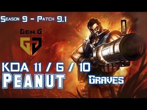 Gen Peanut GRAVES vs CAMILLE Jungle - Patch 9.1 KR Ranked