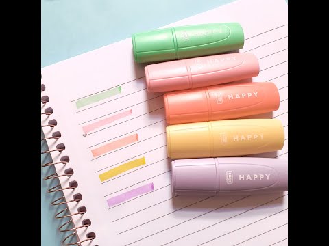 Vídeo do produto Marca-Texto Mini Happy