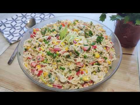 🥗 Sałatka z makaronem z zupek chińskich 🥗