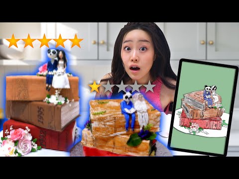 I ordered a CUSTOM WEDDING CAKE from a 1 STAR vs 5 STAR BAKERY!