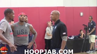 Kevin Durant VS Carmelo Anthony Battle To See Who Can Make The Most 3 Pointers.HoopJab