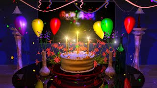 Happy Birthday Video E-Cards, Beautiful 3D animation of a birthday cake descending down to a table Nice graphics and good celebration Send this to any friend..