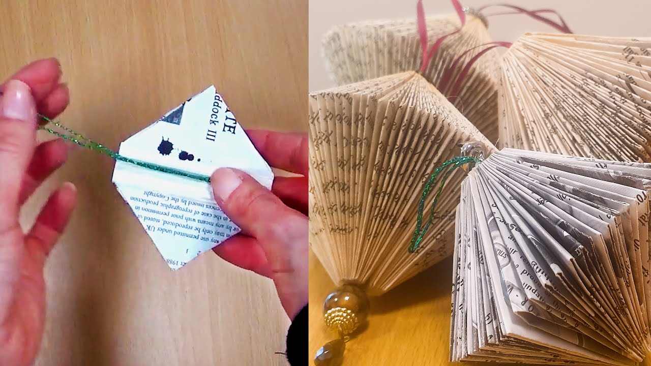 Book Bauble  - Christmas decorations you can make at home