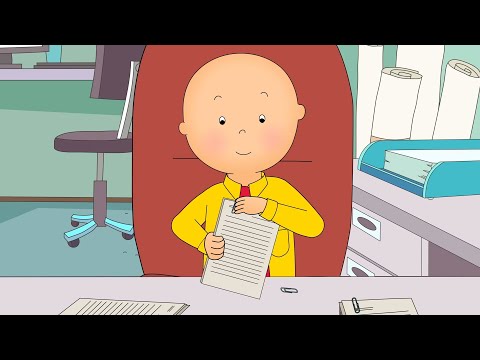 Caillou goes to work | Caillou - WildBrain | Learning for Children
