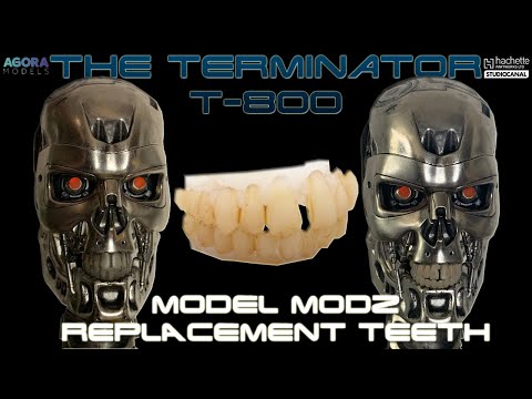 HALLOWEENSKÉ VIDEO ModelModz Replacement Teeth MODIFIKACE: Zuby pro Terminator T-800 od Agora Models