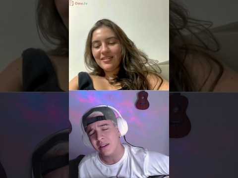 Ela pediu e eu cantei Caetano Veloso pra ela 🥰 #ometv #omegle