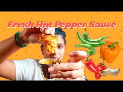Fresh Hot Pepper Sauce Recipe | Pepper Sauce for Everything | Fresh Hot Sauce | Its Dinorah