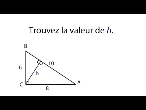 comment trouver triangle rectangle