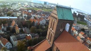 preview picture of video 'Luftaufnahmen von der St. Nikolai Kirche der Hansestadt Wismar'