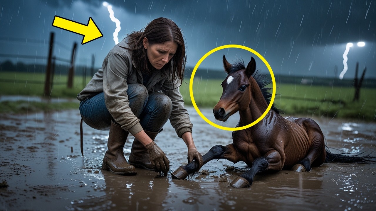 Lonely Woman Rescues Injured Colt in the Thunderstorm, Finds Hope Again but Has to Fight to Keep Him
