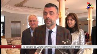 El conseller Santi Vila visita la Residència Faber