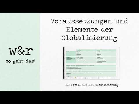 GWZ 9 Globalisierung - #1 Voraussetzungen und Elemente