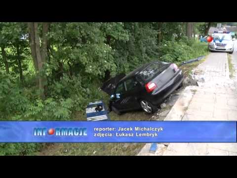 Wypadek Audi w Dzierzkowicach (flesz)