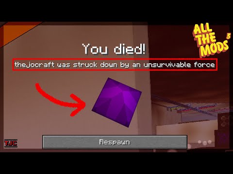 TheJoCraft was struck down by an unsurvivable force - ATM3 Ep. 095