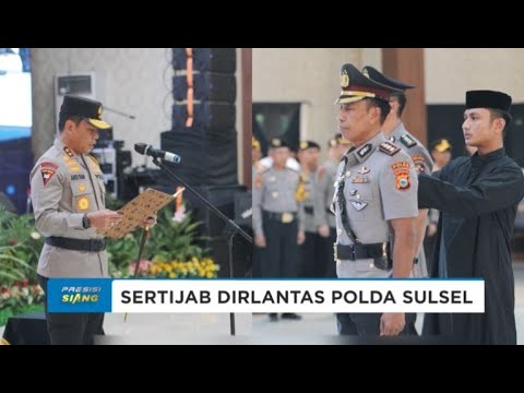KAPOLDA SULSEL PIMPIN UPACARA SERTIJAB DIRLANTAS POLDA SULSEL