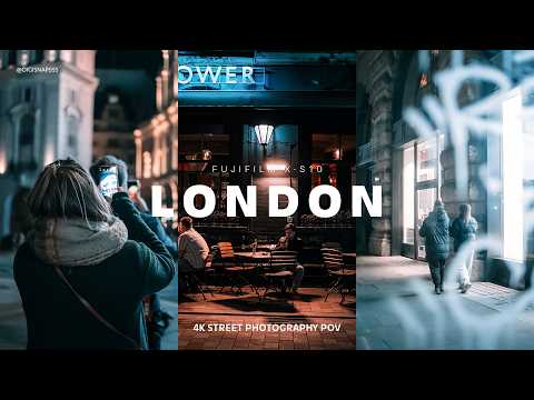 Somewhat Creative Night Photography in London Street Photography POV 4K