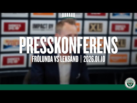Presskonferensen efter Frölunda - Leksand