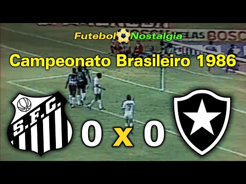 Santos 0 x 0 Botafogo - 30-11-1986 ( Campeonato Brasileiro )