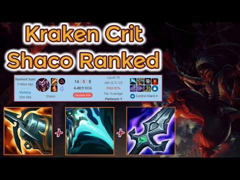 Shaco Jungle vs. Poppy - S12 Dia Ranked [League of Legends] Full Gameplay - Infernal Shaco